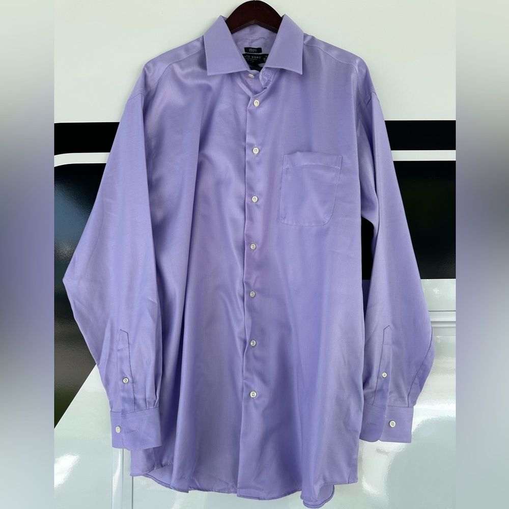 Pronto Uoma Non-Iron Classic Fit Size 18 36/37 Tall 100% Cotton